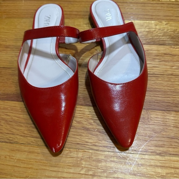 Zara Women's Red Mules size 35 - Picture 1 of 8